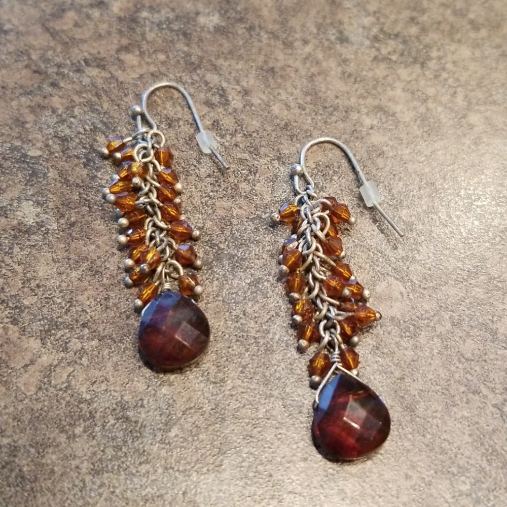 Silver and brown stones